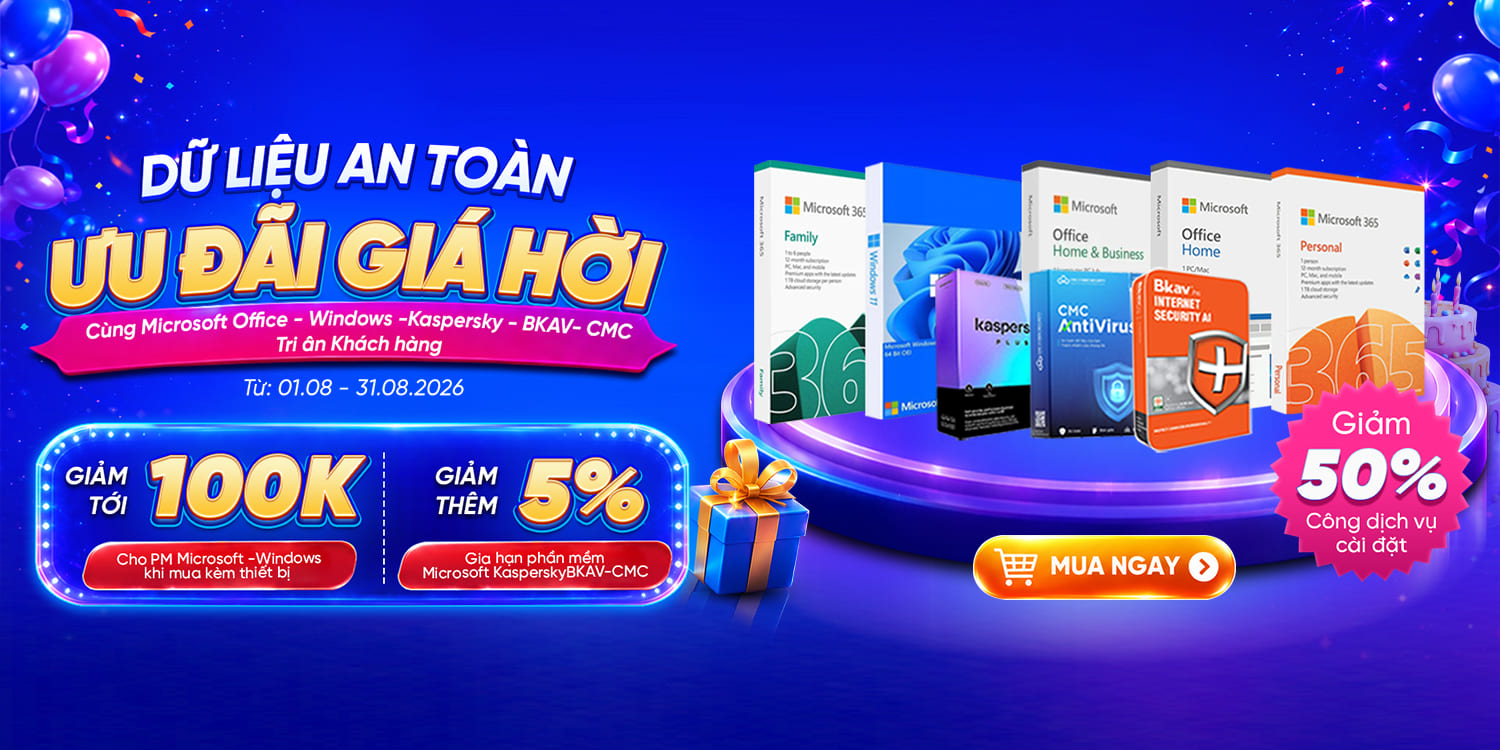 [Khuyến Mãi] Dữ Liệu An Toàn - Giá Siêu Hời - Nhận Ngàn Ưu Đãi