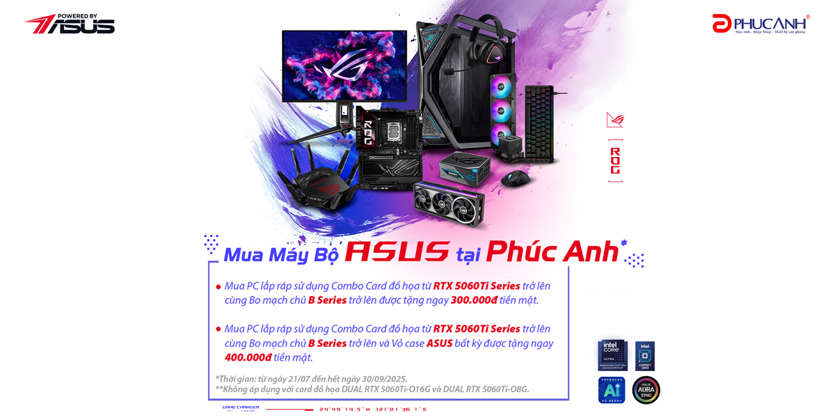 [Khuyến Mãi] Mua máy bộ ASUS tại Phúc Anh