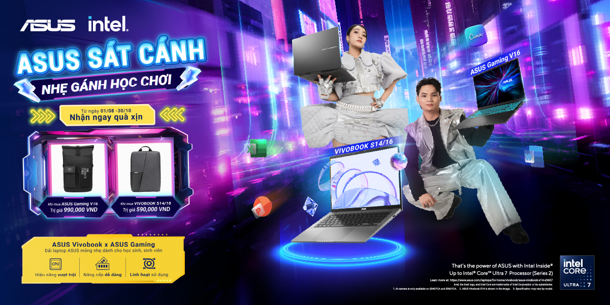 [Khuyến Mại] ASUS sát cánh - Nhẹ gánh học chơi