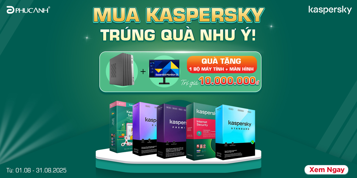 [Khuyến Mại] Mua Kaspersky – Trúng Quà như Ý!