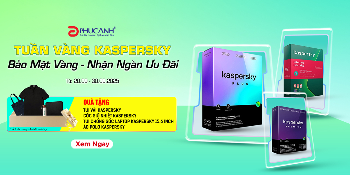 [Khuyến Mại] Tuần Vàng Kaspersky – Bảo mật vàng, nhận ngàn ưu đãi