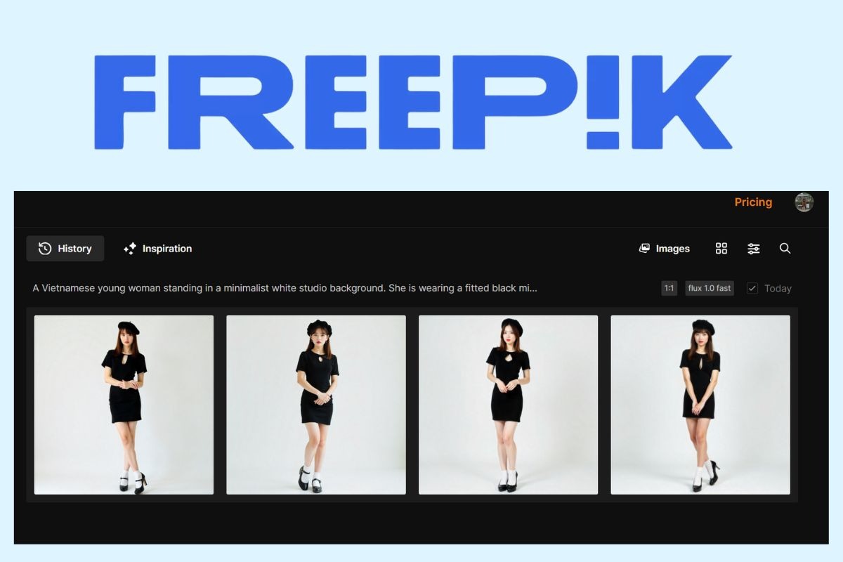 Hướng dẫn tạo ảnh, Model AI bằng Freepik AI đơn giản cho người mới bắt đầu