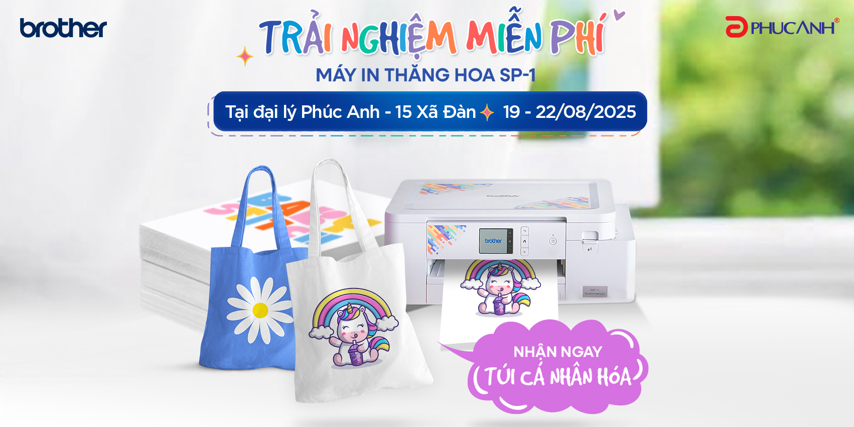 [Khuyến Mãi] Trải nghiệm miễn phí - Máy in thăng hoa SP-1