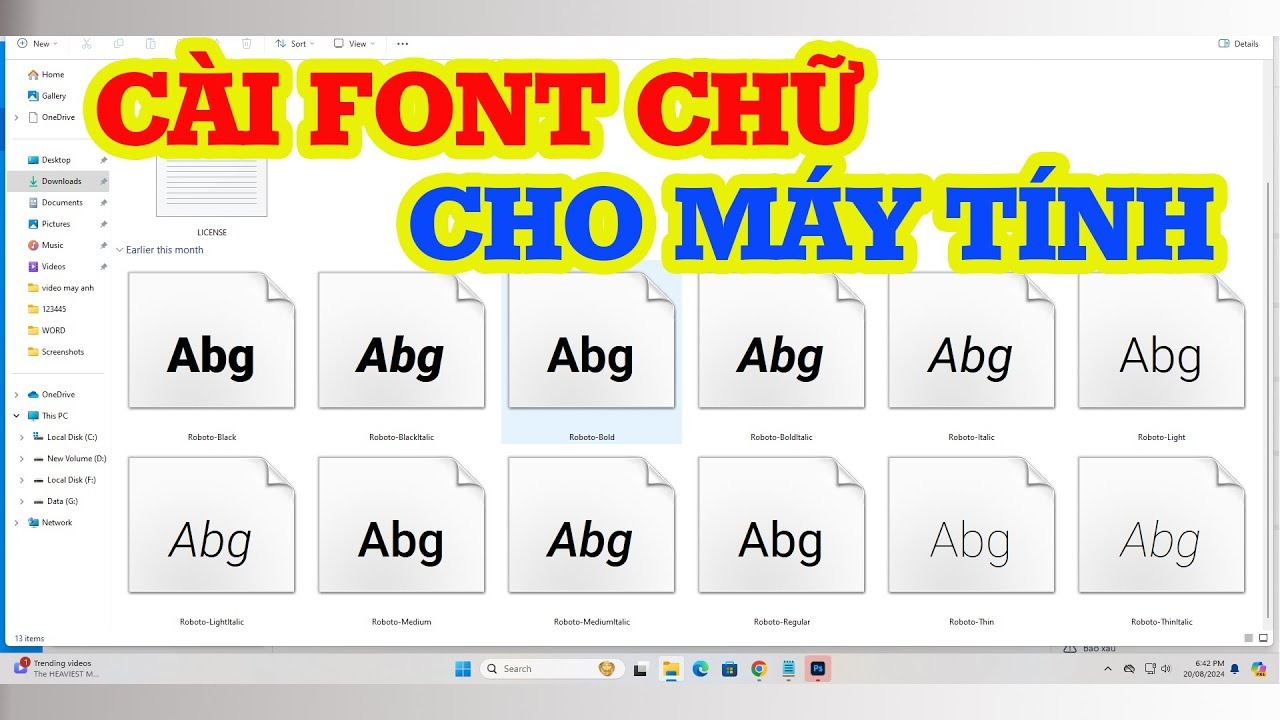 Tổng hợp tất các cách cài Font chữ mới cho Máy tính, Laptop dễ dàng và nhanh chóng nhất