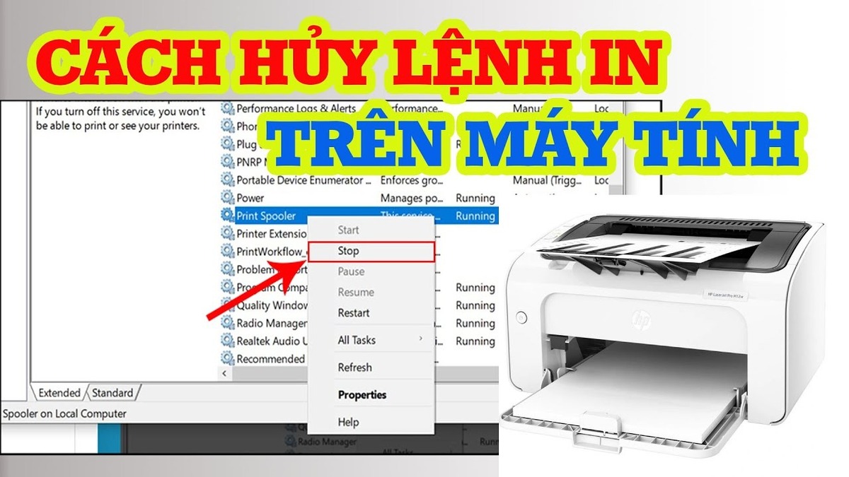 Hướng dẫn chi tiết cách huỷ lệnh in trên máy tính nhanh chóng và dễ dàng nhất