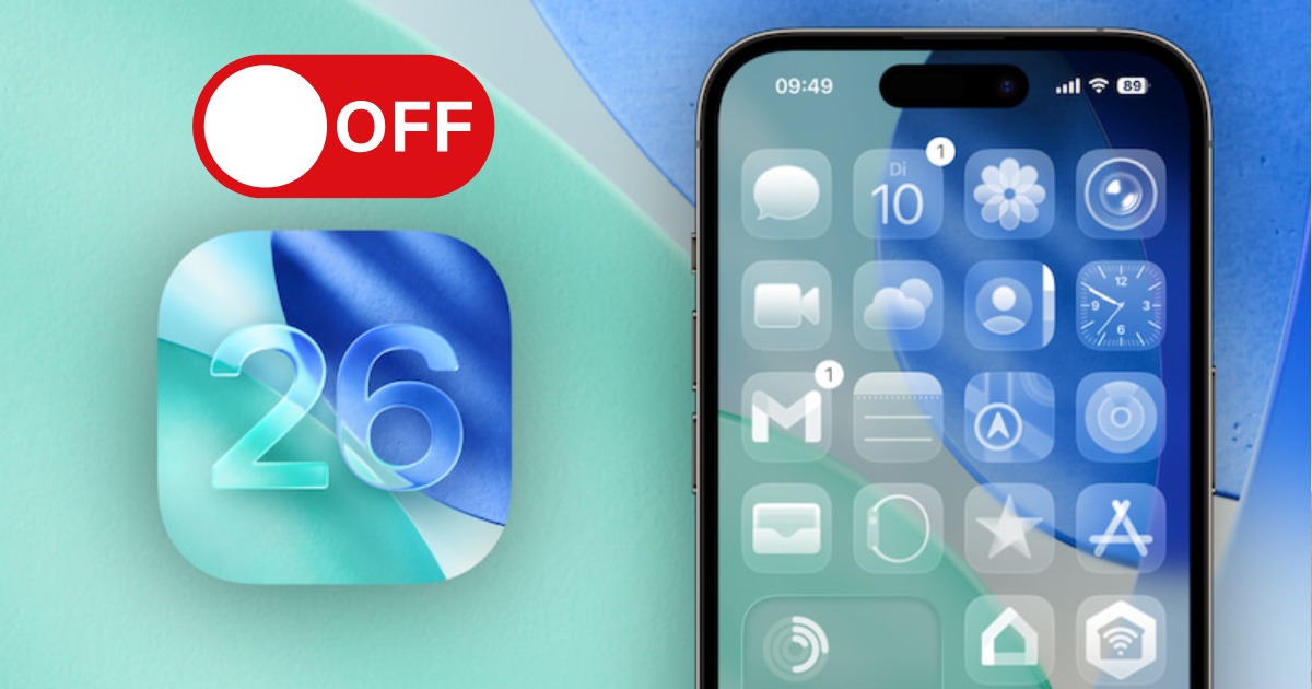 Cách tắt Liquid Glass trên iOS 26 nhanh chóng và đơn giản