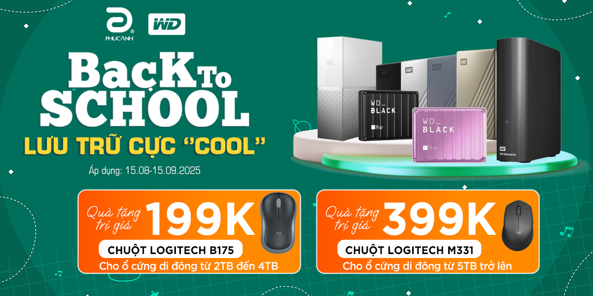 [Khuyến Mại] Back to School - Lưu trữ cực cool