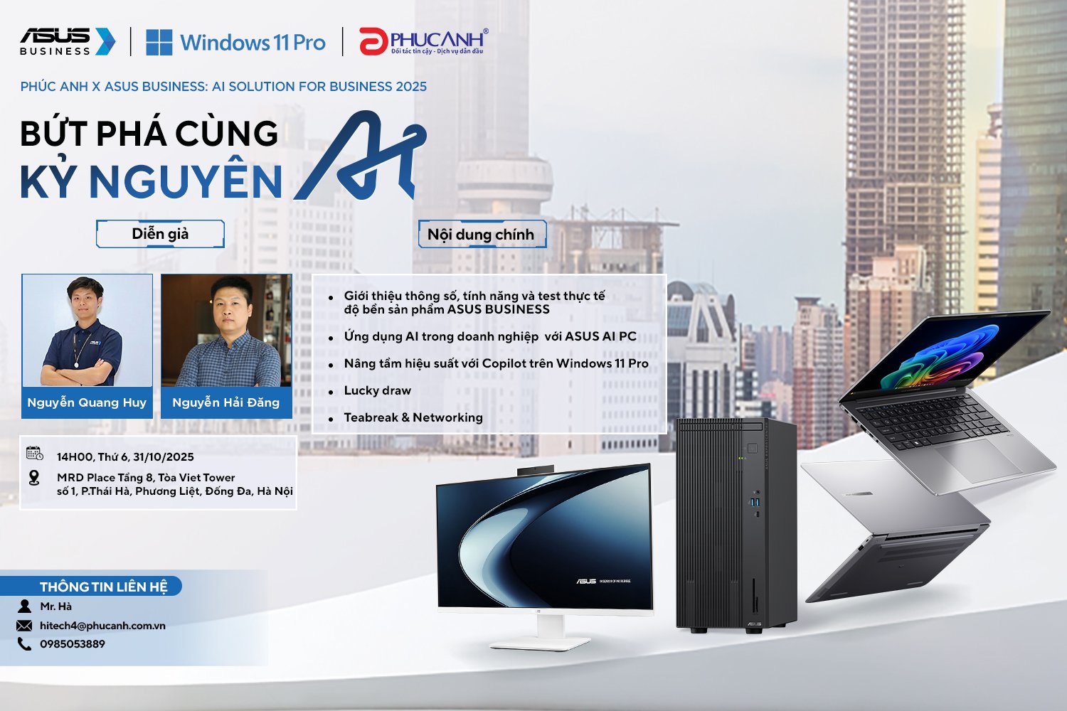 Phúc Anh x ASUS Business: AI Solution for Business 2025 - Bứt phá cùng kỷ nguyên AI 