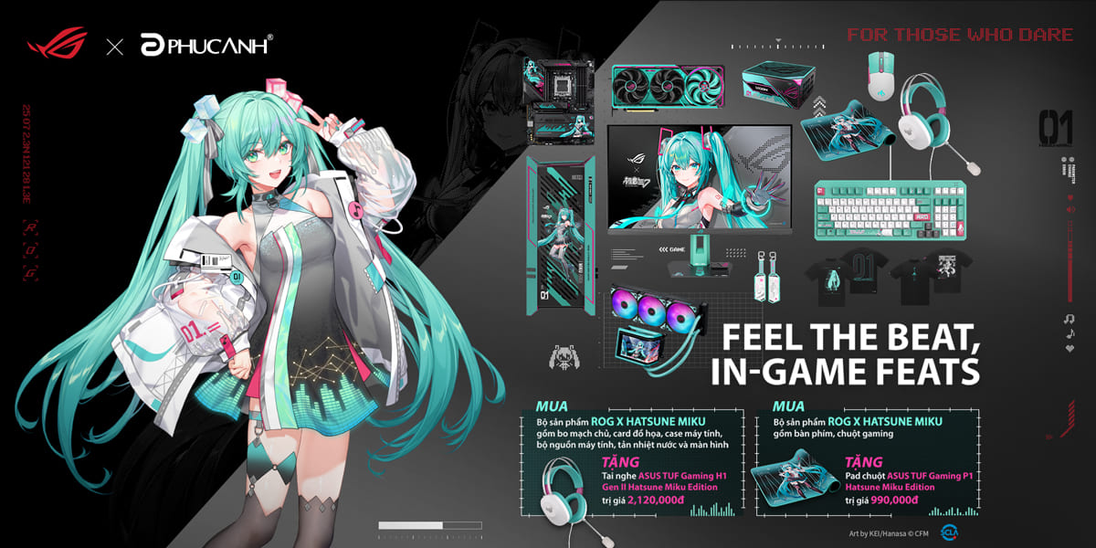 [Khuyến Mại] ASUS X HATSUNE MIKU - NHỊP ĐIỆU SÔI ĐỘNG, CHIẾN CÔNG RỰC RỠ