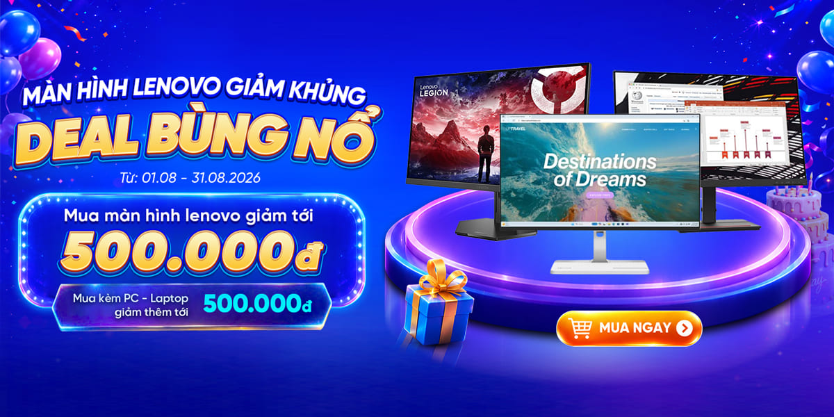 [Khuyến Mại] Màn Hình Lenovo Giảm Khủng - Deal Bùng Nổ