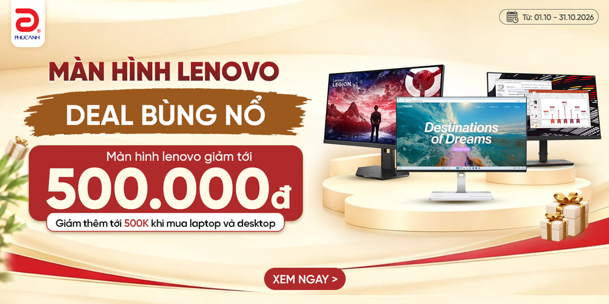 [Khuyến Mại] Màn Hình Lenovo Giảm Khủng - Deal Bùng Nổ