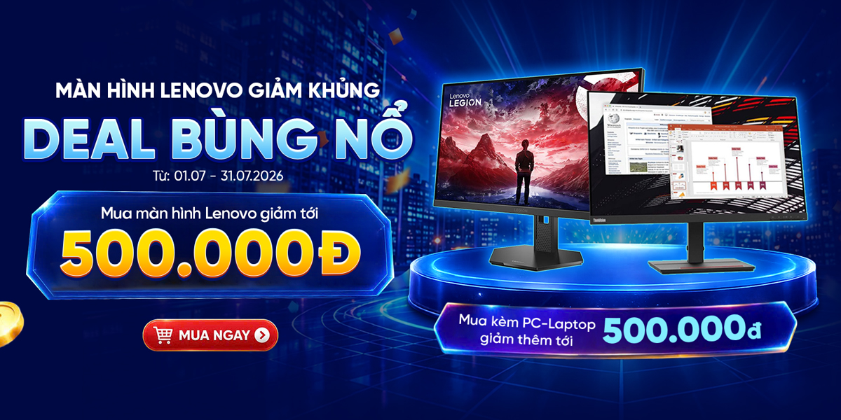 [Khuyến Mại] Màn Hình Lenovo Giảm Khủng - Deal Bùng Nổ