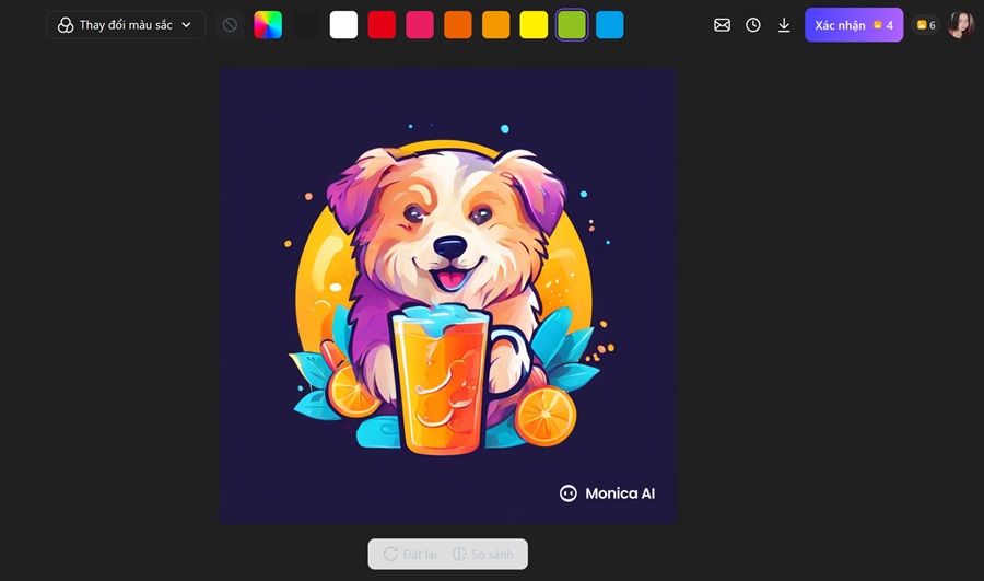 Hướng dẫn tạo logo bằng AI miễn phí với Monica chỉ trong 1 phút