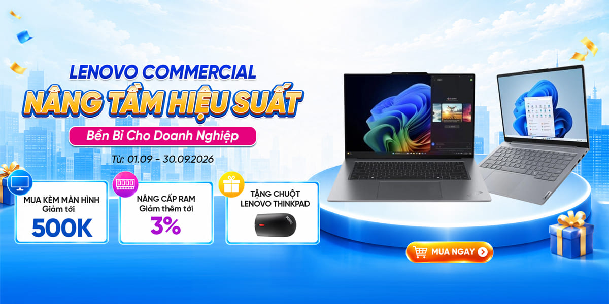 [Khuyến Mại] Laptop Lenovo Commercial - Nâng Tầm Hiệu Suất
