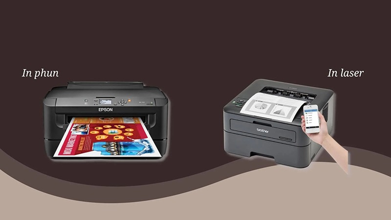 Nên chọn máy in phun hay máy in laser cho gia đình và văn phòng