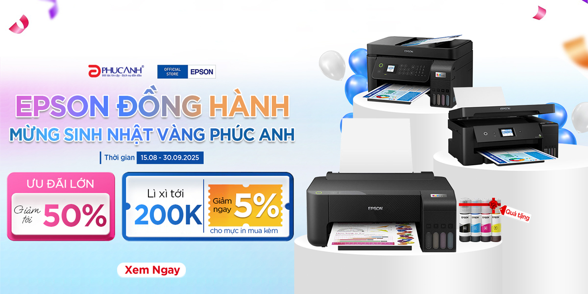 [Khuyến Mại] Epson Đồng Hành - Mừng Sinh Nhật Vàng Phúc Anh
