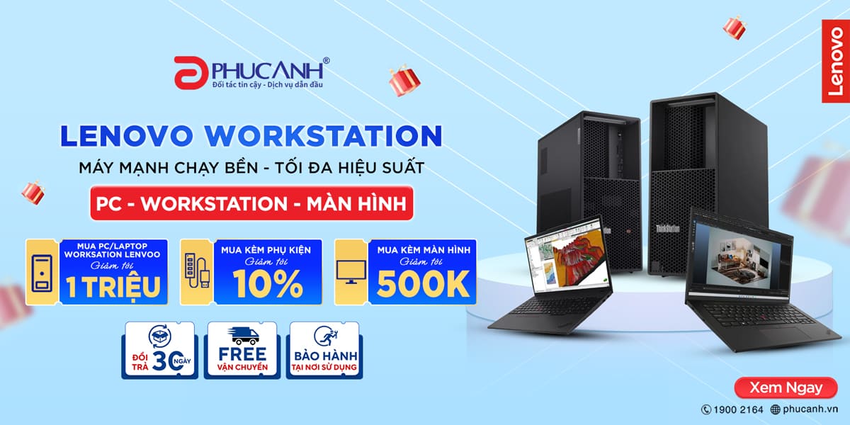 [Khuyến Mại] Lenovo Workstation - Máy chạy bền - Tối đa hiệu suất