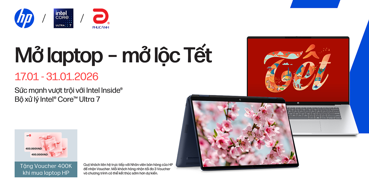 [Khuyến Mại] Mở Laptop HP - Mở lộc Tết