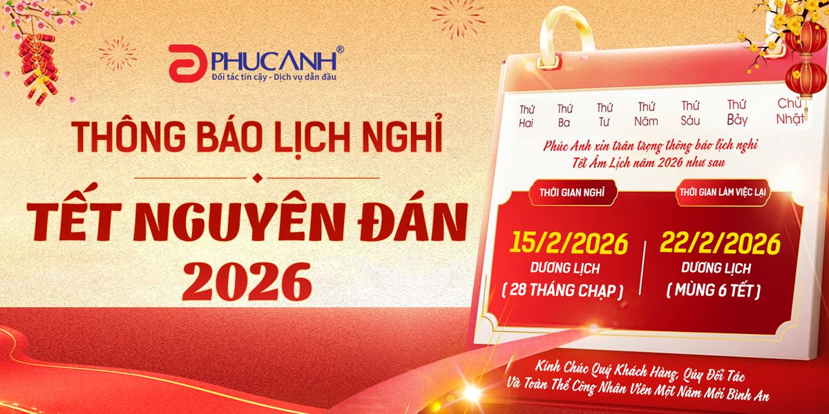 THÔNG BÁO LỊCH NGHỈ TẾT NGUYÊN ĐÁN BÍNH NGỌ 2026