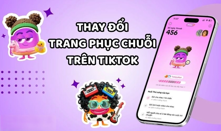 Cách đổi trang phục chuỗi TikTok 2026: Hướng dẫn lên đồ cho pet Streak TikTok cực chất