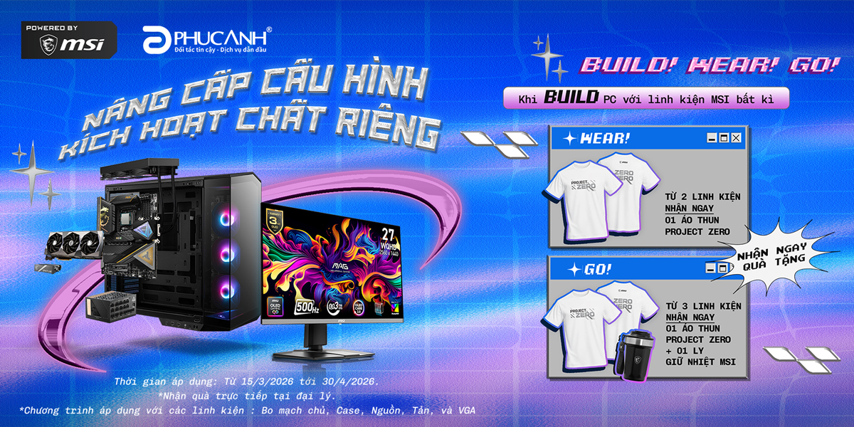 [Khuyến Mãi] NÂNG CẤP CẤU HÌNH- KÍCH HOẠT CHẤT RIÊNG