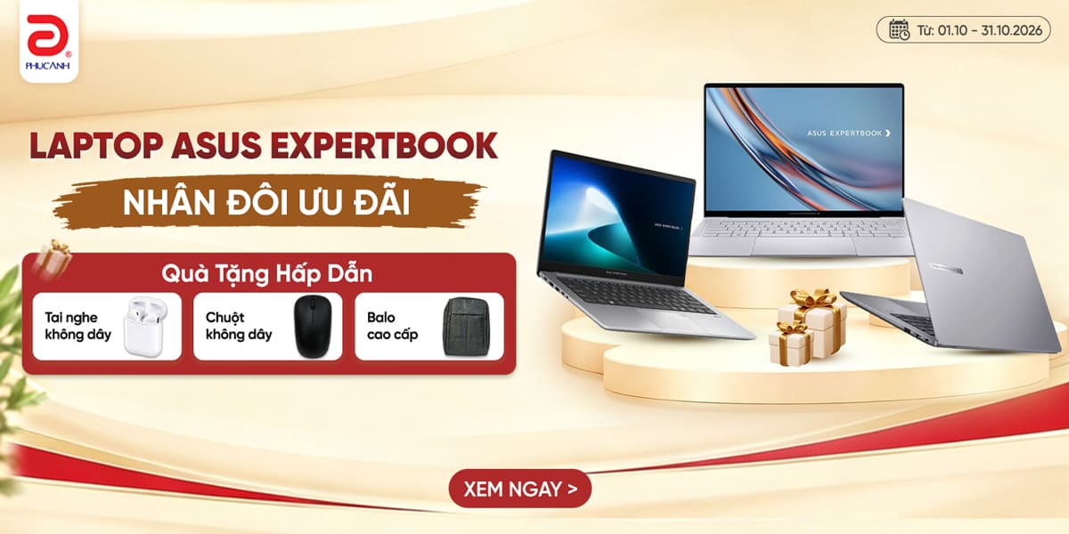 [Khuyến mại] Mua Laptop Asus Expertbook - Nhân Đôi Ưu Đãi