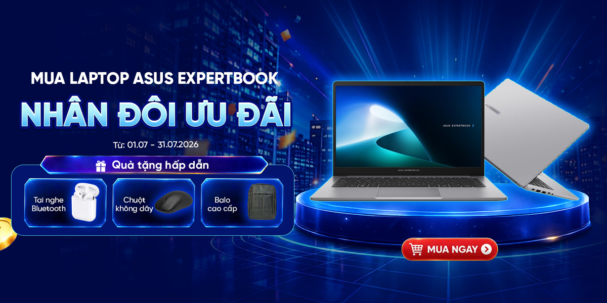 [Khuyến mại] Mua laptop Asus Expertbook - Nhân đôi ưu đãi
