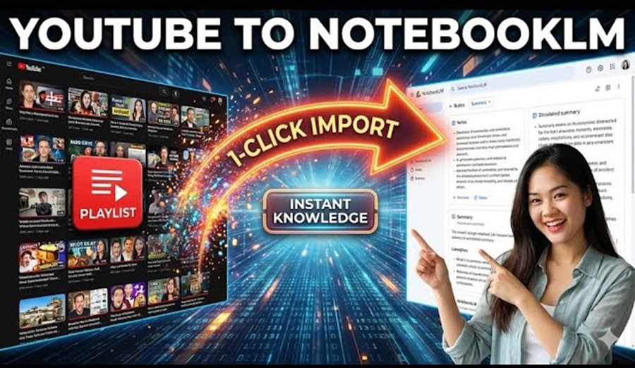 Cách chuyển playlist YouTube vào NotebookLM chỉ với 1 click nhanh nhất
