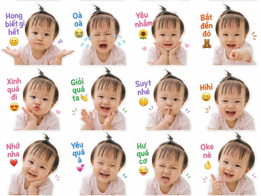 Cách tạo bộ sticker Zalo cho bé cực nhanh