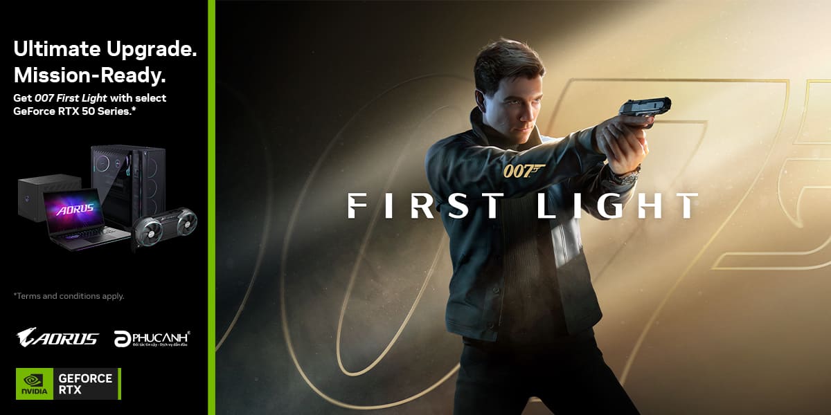 [Khuyến Mại] Mua Laptop & Card Gigabyte RTX 5060 - Tặng Game 007 First Light
