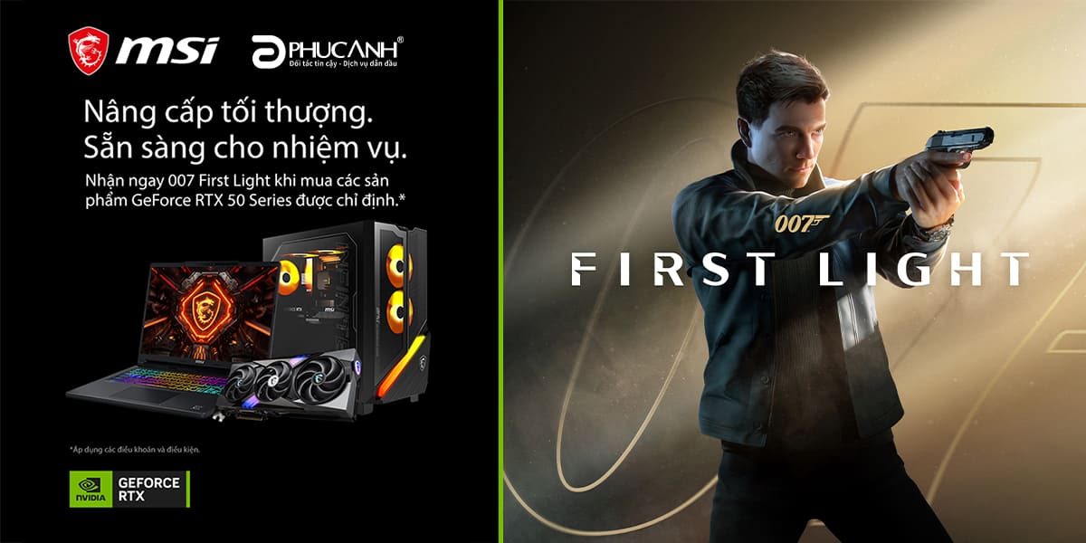[Khuyến Mại] Mua Card Đồ Họa Msi Rtx 50 Series - Nhận Code Game 007 First Light