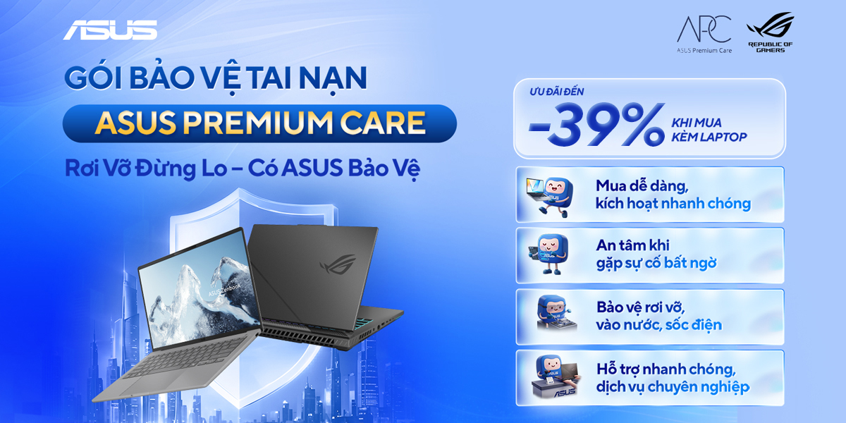 [Khuyến mại] Nhân Đôi An Tâm - Bảo Vệ Vượt Chuẩn Cùng ASUS Care