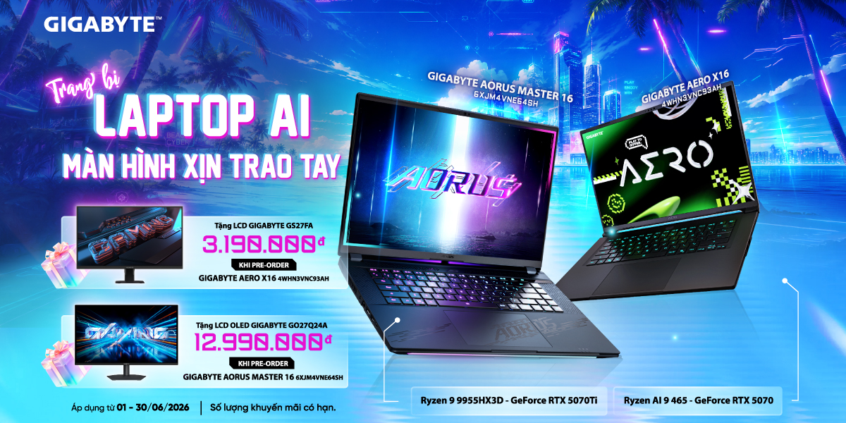 [Khuyến mại] Trang bị Laptop AI - Màn Hình Xịn Trao Tay