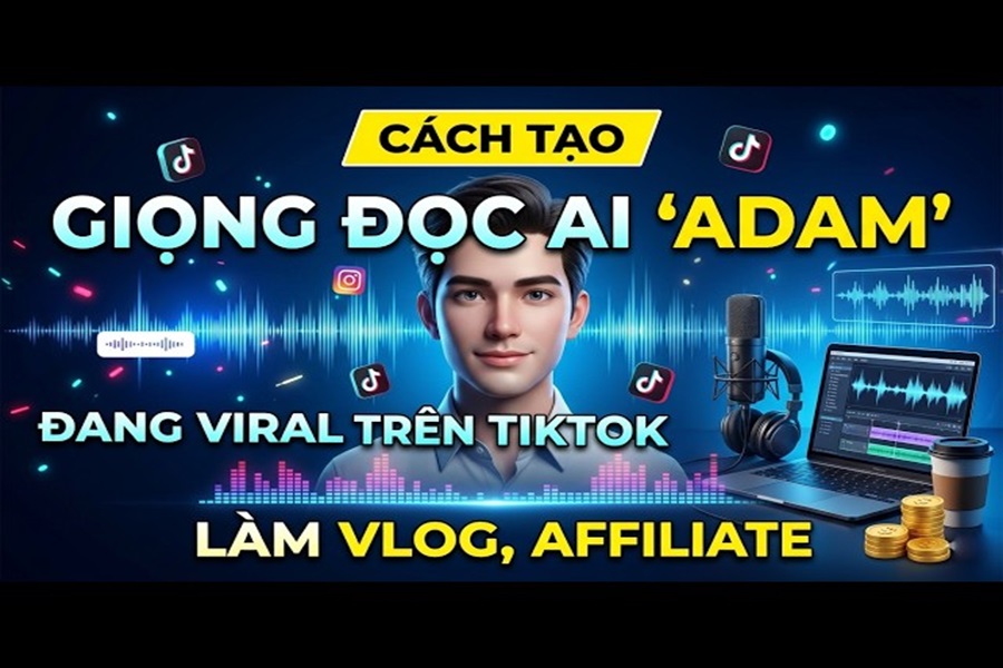 Cách tạo giọng đọc Adam miễn phí cho video nhanh nhất