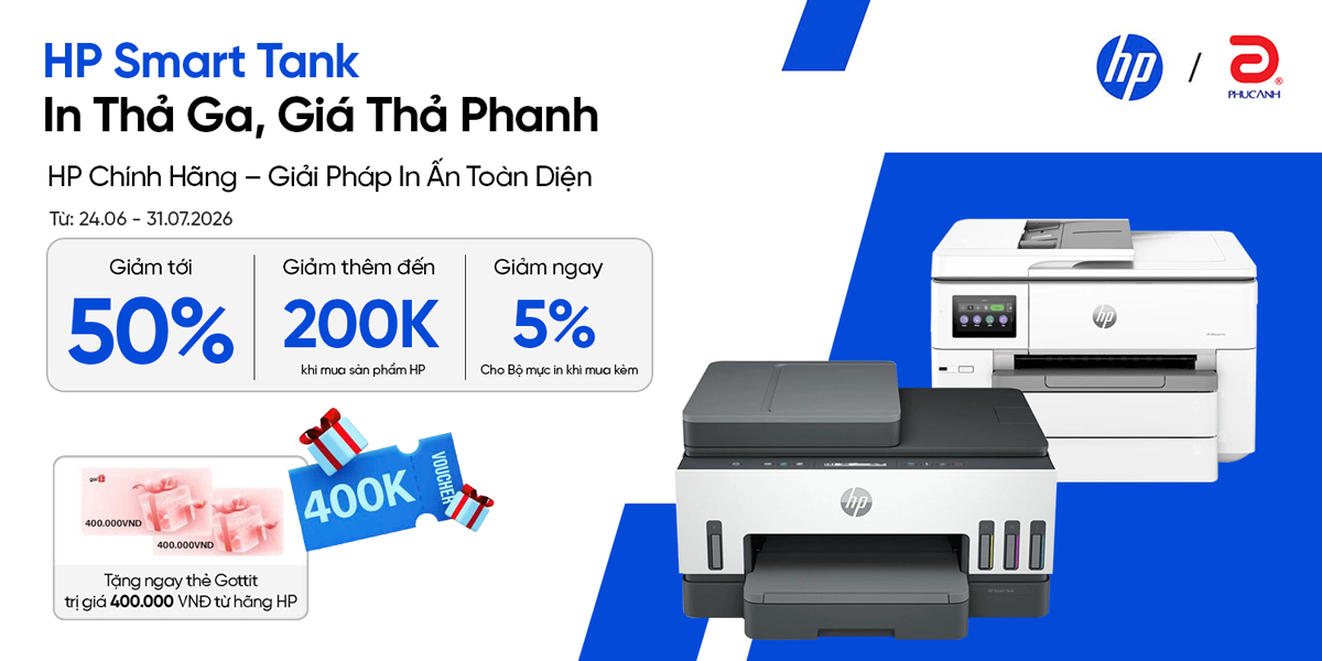 [Khuyến mại] HP Smart Tank  - In Thả Ga, Giá Thả Phanh 