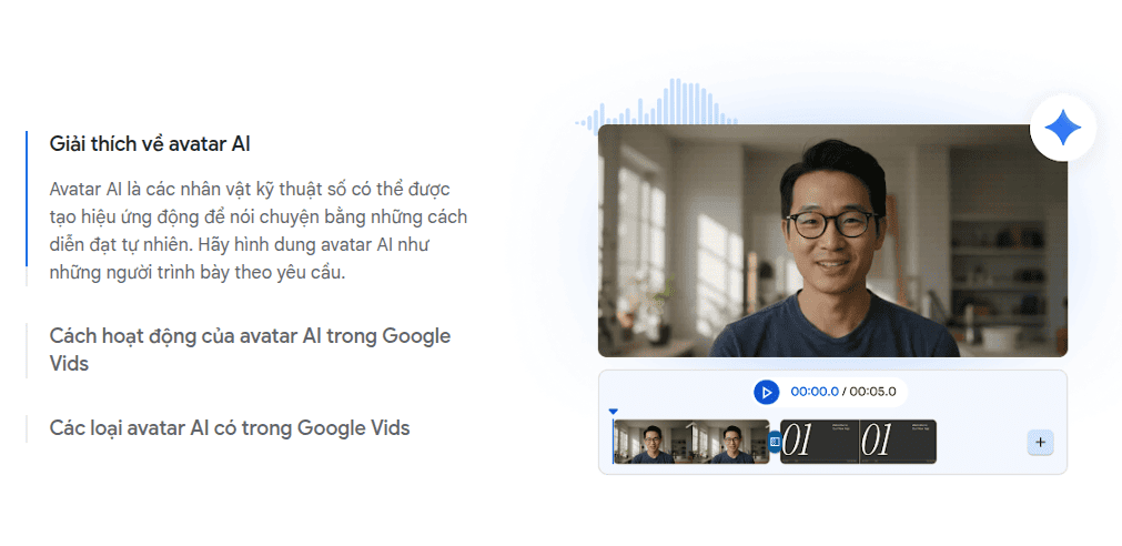 Google Vids miễn phí tạo AI avatar cho mọi người đơn giản