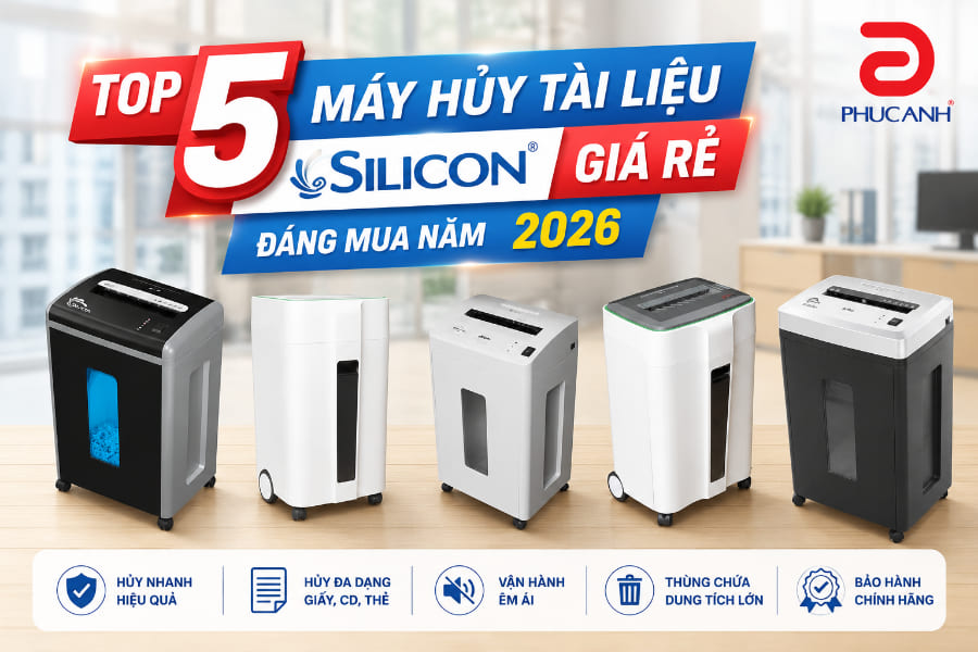 Top 5 máy hủy tài liệu Silicon giá rẻ đáng mua năm 2026