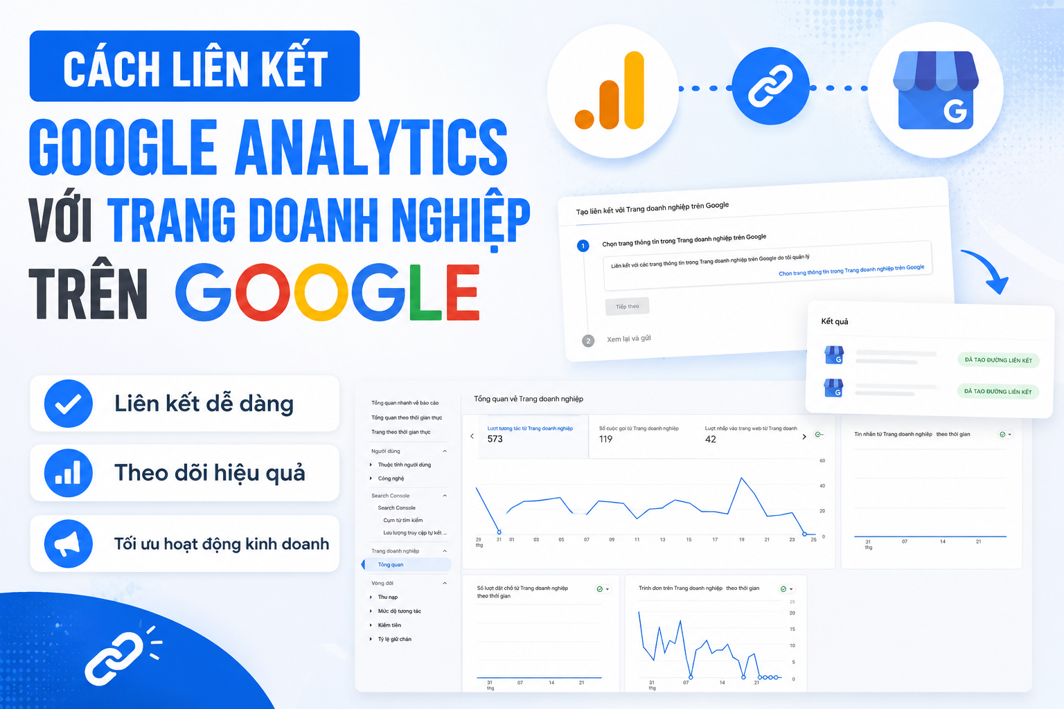 Cách liên kết Google Analytics 4 (GA4) với Google Business Profile