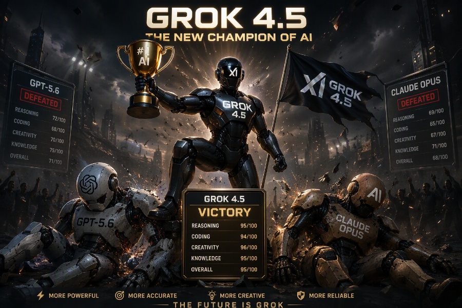 Grok 4.5 Là Gì? Sao lại mạnh ngang GPT-5.6 Sol, Claude Opus nhưng rẻ hơn 80%