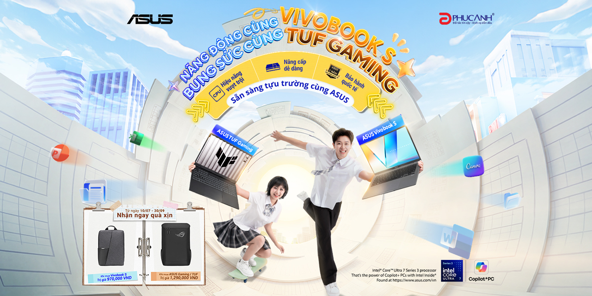 [Khuyến mại] Năng Động Cùng Vivobook S - Bung Sức Cùng TUF Gaming