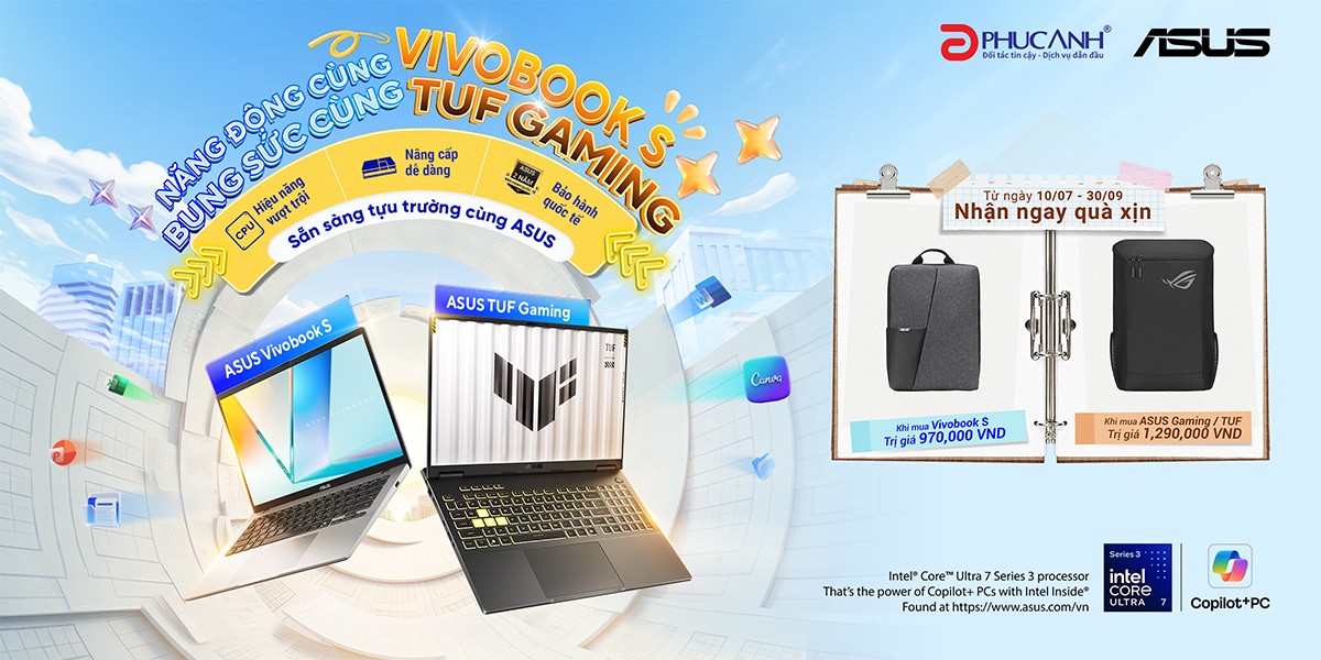 [Khuyến mại] Năng Động Cùng Vivobook S - Bung Sức Cùng TUF Gaming