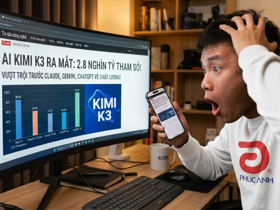 Kimi K3 ra mắt với 2,8 nghìn tỷ tham số, vượt mặt Claude Fable 5