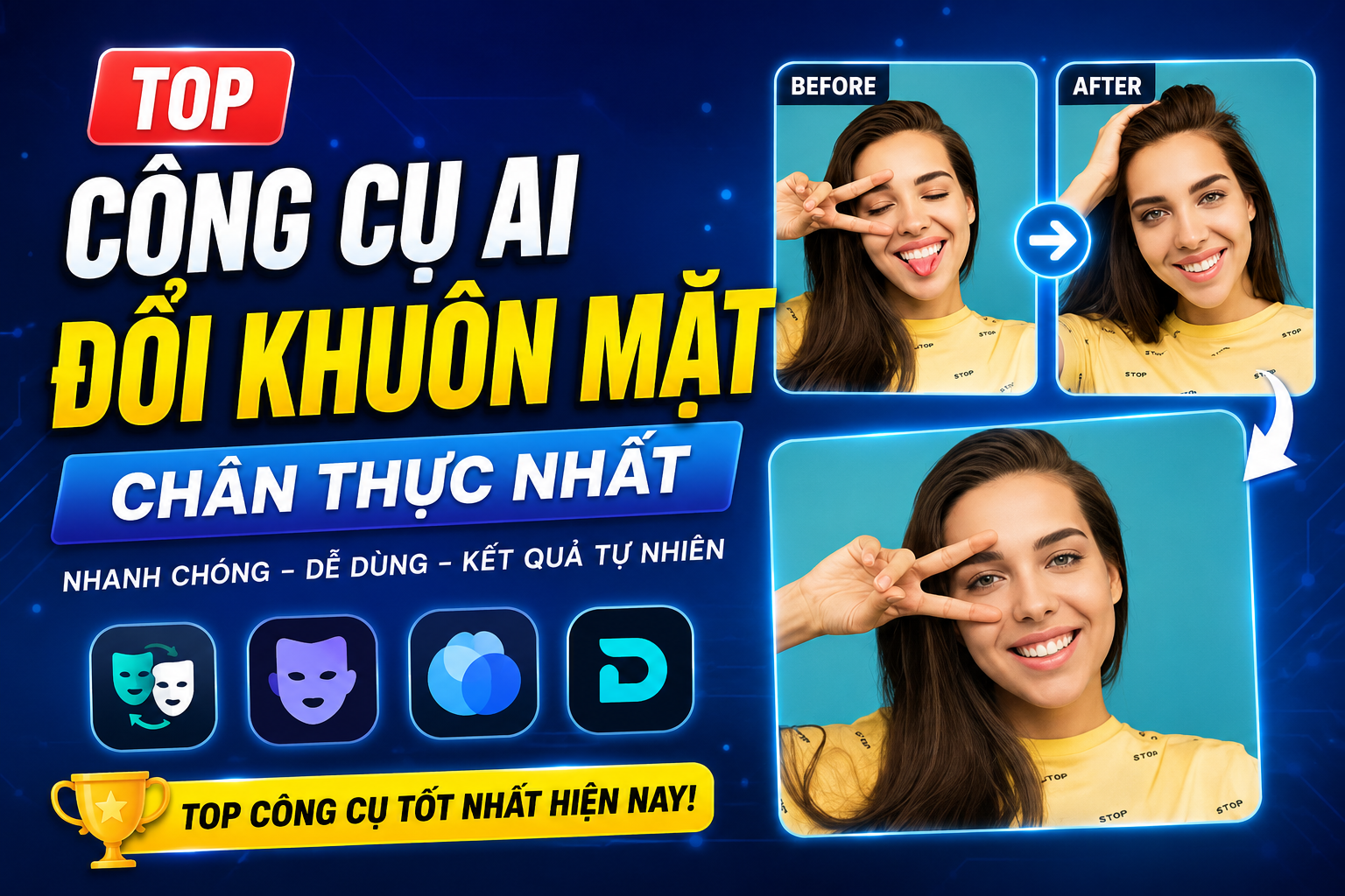 Top công cụ AI đổi khuôn mặt Face Swap Ai chân thực nhất
