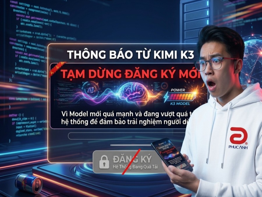 Model mới quá mạnh, Kimi K3 tạm dừng đăng ký mới