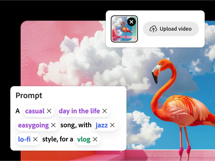 Cách tạo nhạc nền cho video đã upload bằng Adobe Firefly