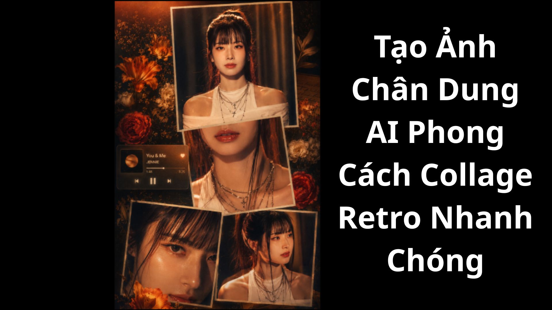 Tạo ảnh chân dung AI phong cách Collage Retro cực đơn giản 