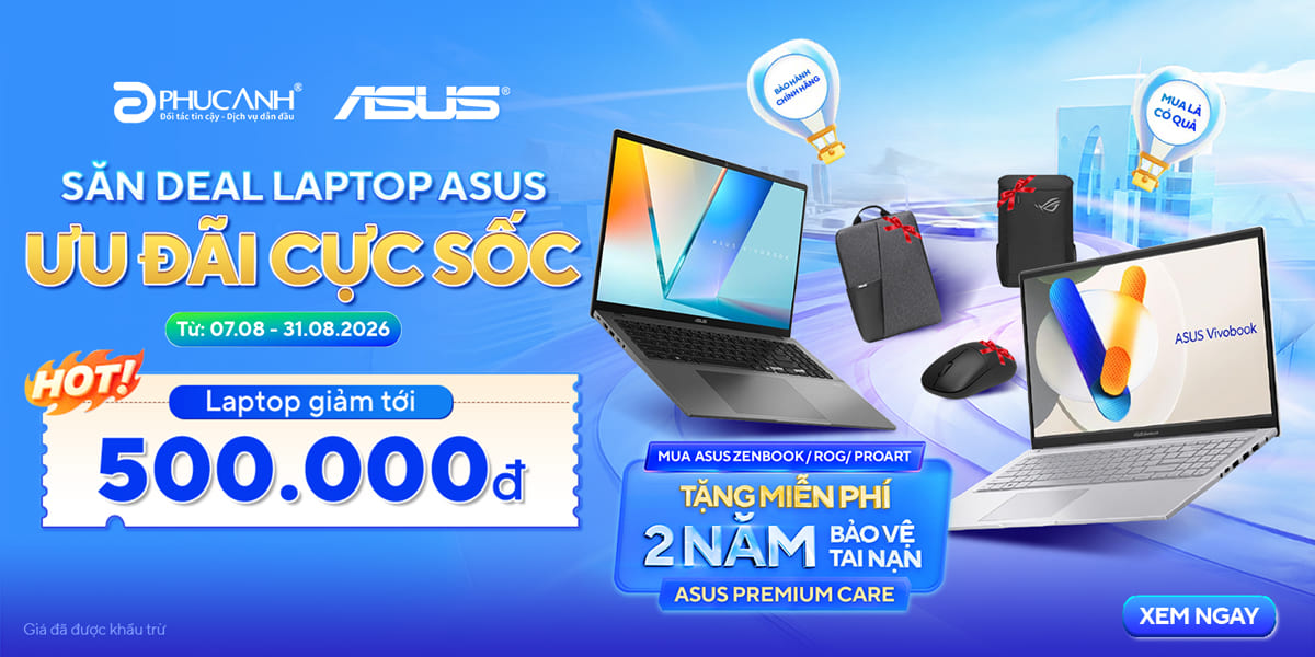 [Khuyến mại] Săn Deal Laptop Asus Ưu Đãi Cực Sốc