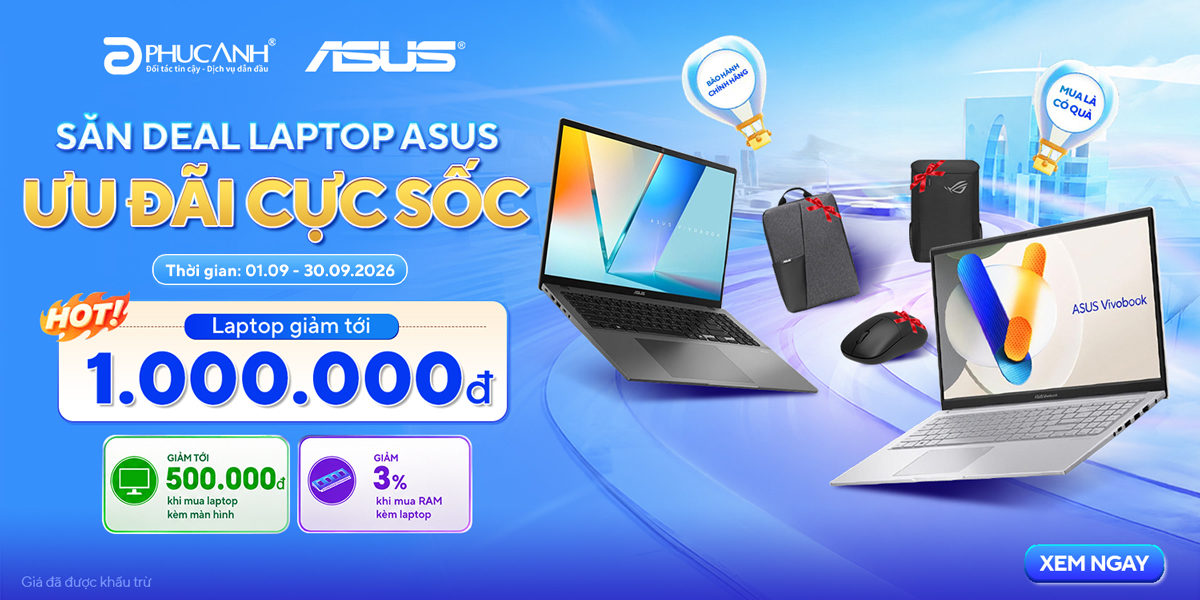 [Khuyến mại] Săn Deal Laptop Asus Ưu Đãi Cực Sốc