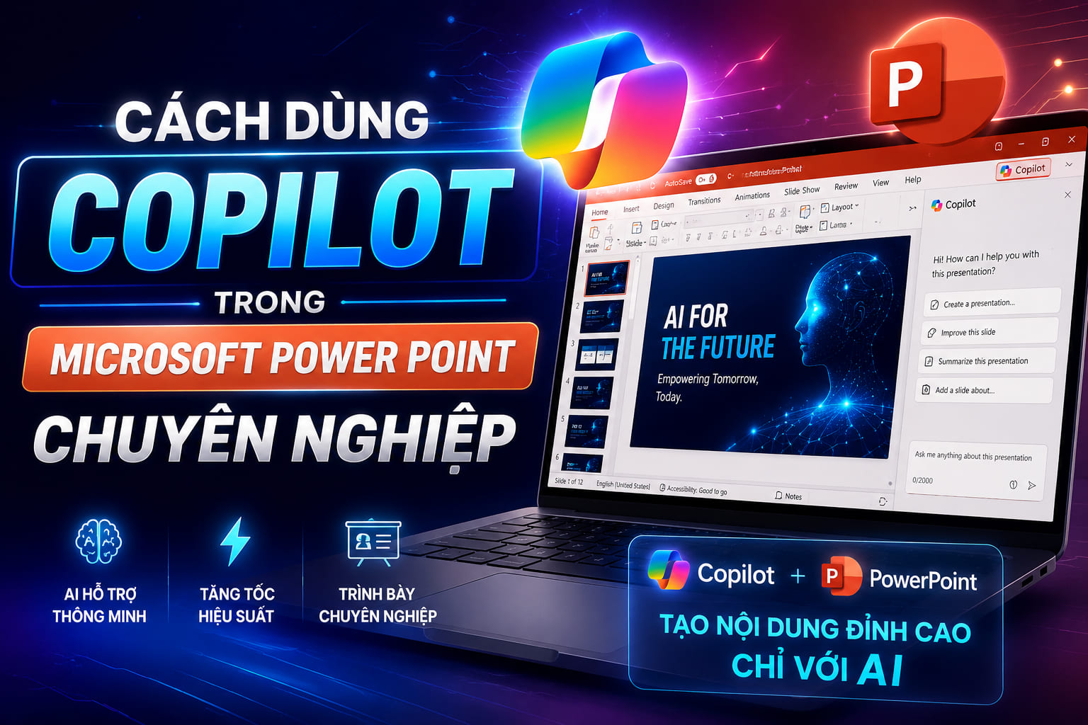 Cách sử dụng Copilot trong PowerPoint: Tạo slide AI chuyên nghiệp