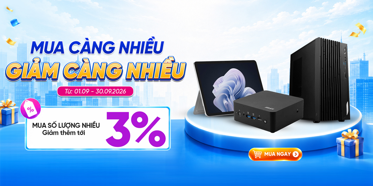 [Khuyến mại] Mua Càng Nhiều - Giảm Thêm Đến 3%